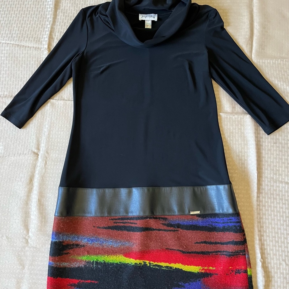 Elegant Black and Multicolor Dress